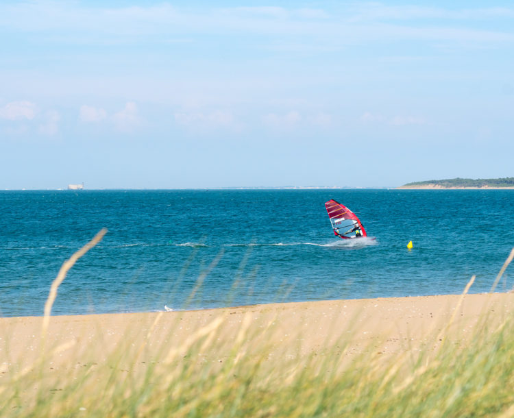 Camping Verébleu, Activités, plage, planche à voile