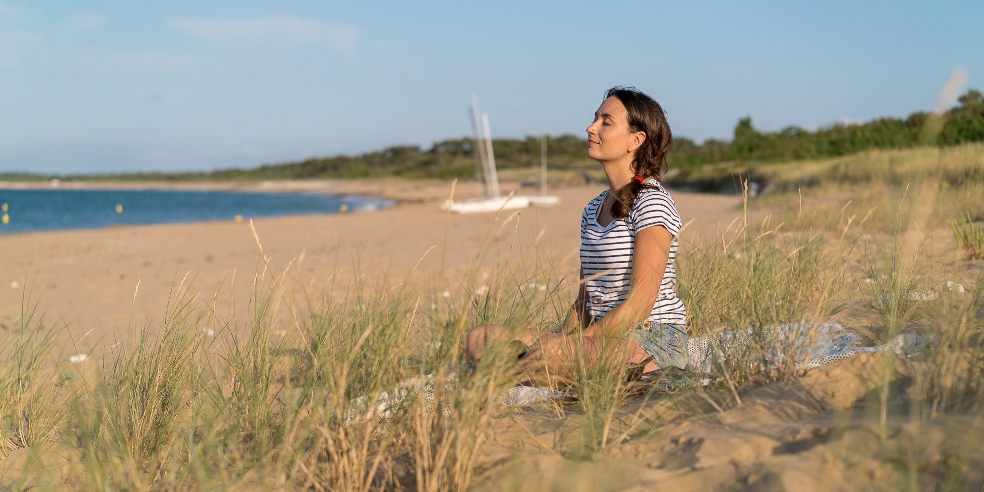 Camping Verébleu, Activités, méditation sur la plage