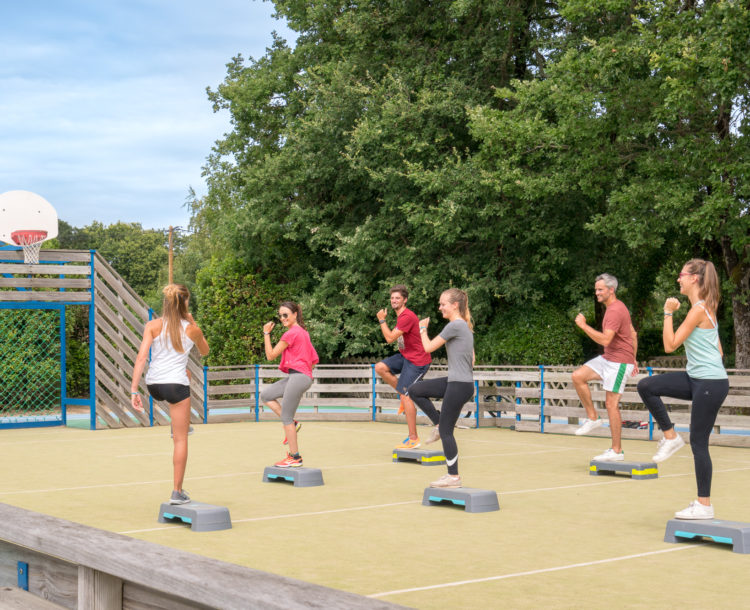 Camping Verébleu, Activités, sport, cours de step
